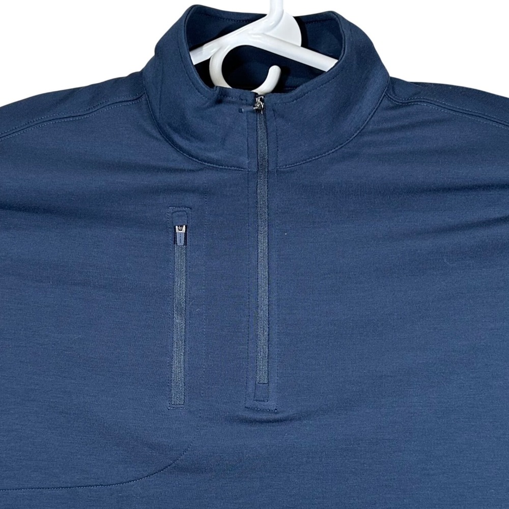 Walter Hagen Performance 11 Mens Small Navy Blue 1/4 Zip Pullover New Golf
